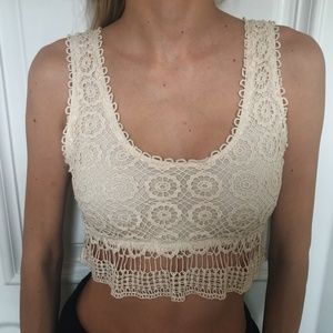 Urban Outfitters Kimchi Blue Crochet Crop Top